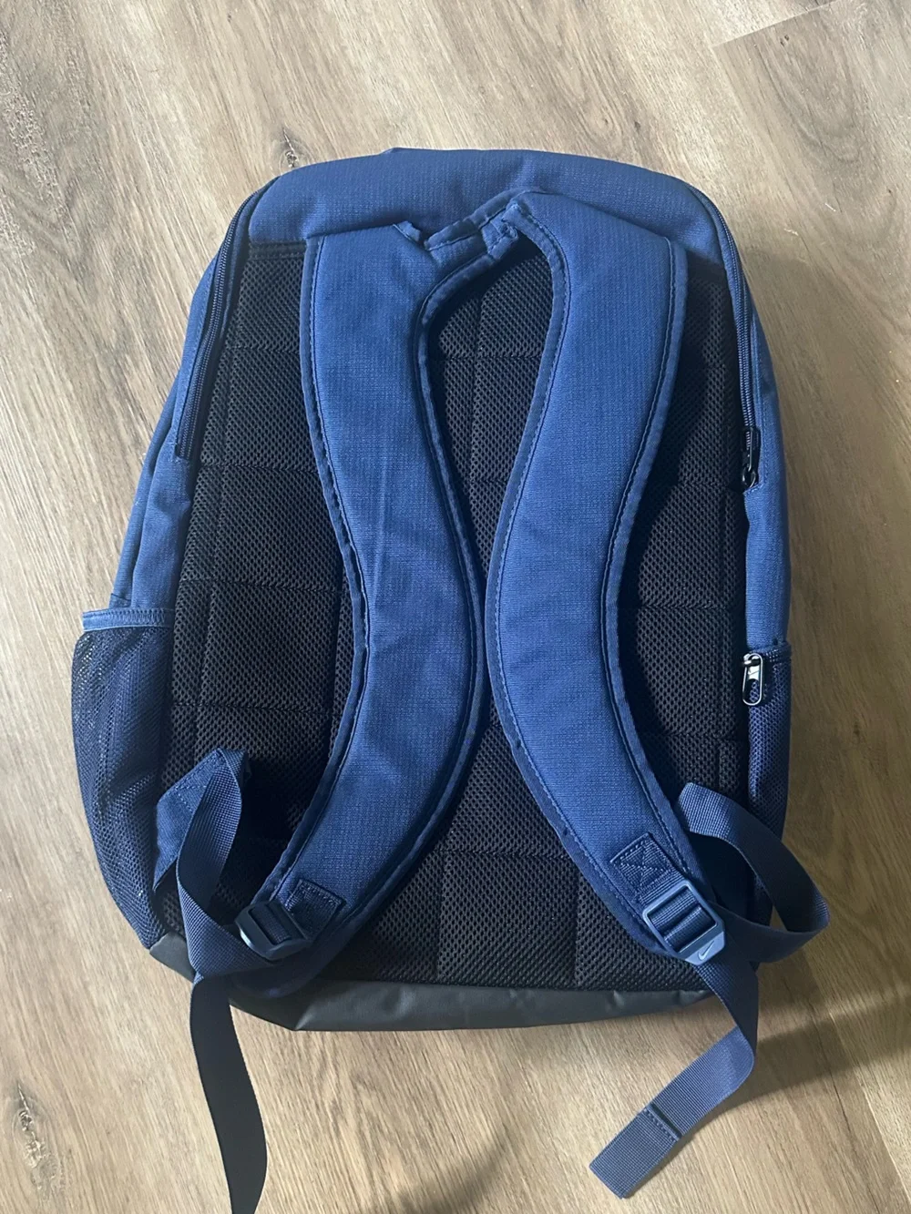 Nike Navy and Black Men's Backpack with Swoosh